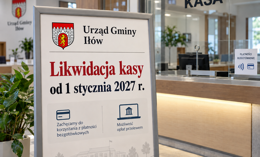 Likwidacja kasy w Urzedzie Gminy Iłów