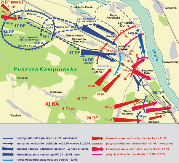Mapa walki z okupantem w Puszc...