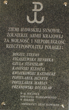 Tablica pamiątkowa Iłowskich ż...